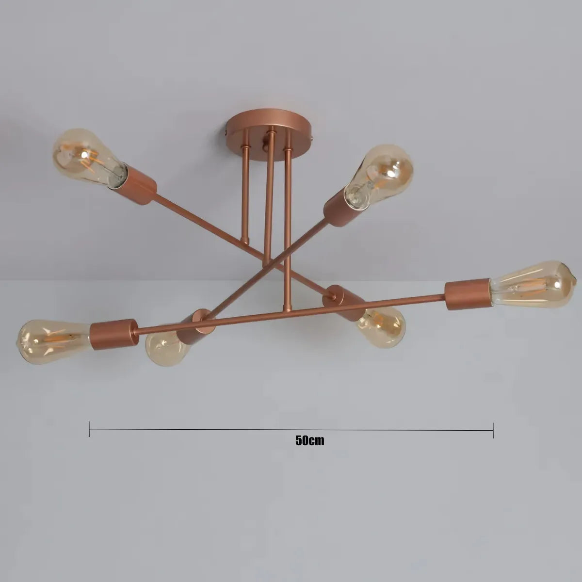 Lampara De Techo Decorativa Tipo Plafón 6 Brazo. Exito Corp