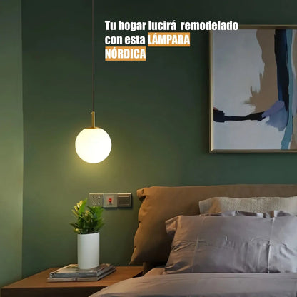 Lámpara De Techo Colgante Moderna Nórdica Modelo Moon