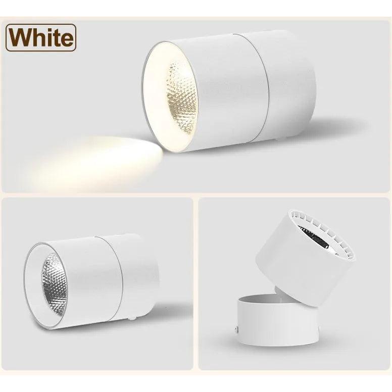 Lampara De Techo Tipo Bala Led Spot Dirigible Blanco