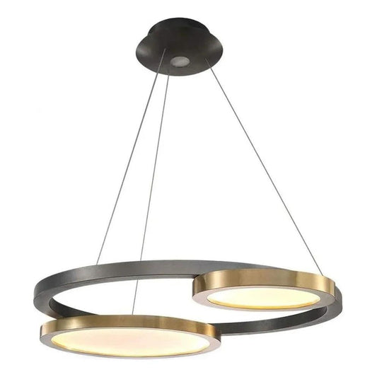 Lampara De Techo Con Aros Colgante Decorativa Titan