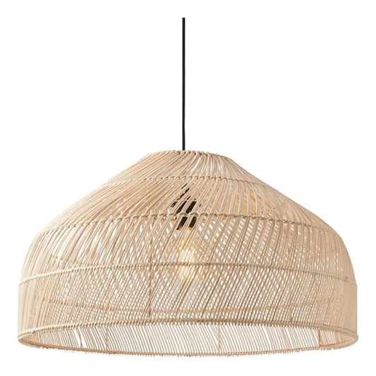 Lámpara De Techo Decorativa Organica De Bamboo Modelo Praga