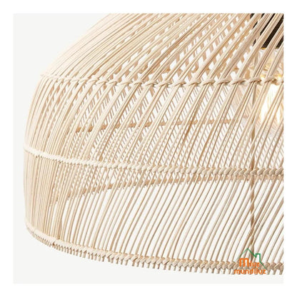 Lámpara De Techo Decorativa Organica De Bamboo Modelo Praga