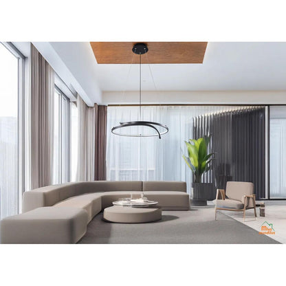 Lámpara De Techo Decorativa Moderna Tipo Aro Modelo Aura