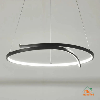 Lámpara De Techo Decorativa Moderna Tipo Aro Modelo Aura