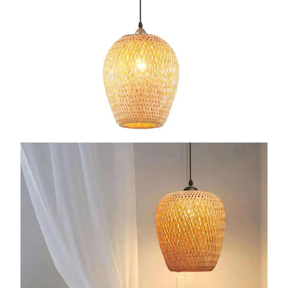 Lámpara De Techo Decorativa De Bamboo Modelo Niza