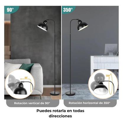 Lámpara De Piso Pie Inteligente Moderna Con Bombillo