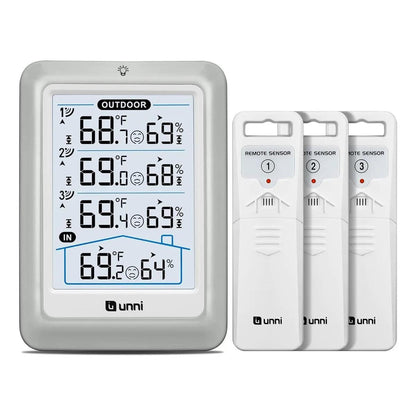 Termohigrometro Digital Multisensorial Con 4 Sensores