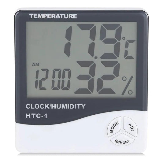 Medidor Humedad Termo Hidrómetro Reloj Digital