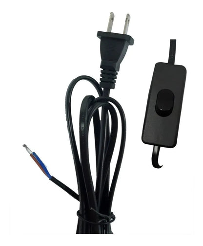 Cable Para Lampara Con Interruptor Y Clavija Integrada X10
