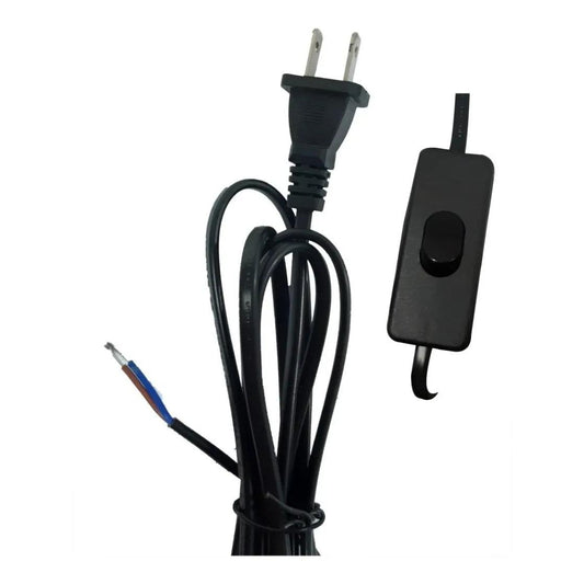 Cable Para Lampara Con Interruptor Y Clavija Integrada X 5u