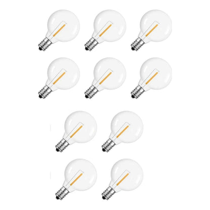 Bombillos G40 E12 Guirnalda Extensión Luces Paquete X 10unid