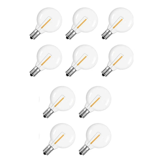 Bombillos G40 E12 Guirnalda Extensión Luces Paquete X 10unid