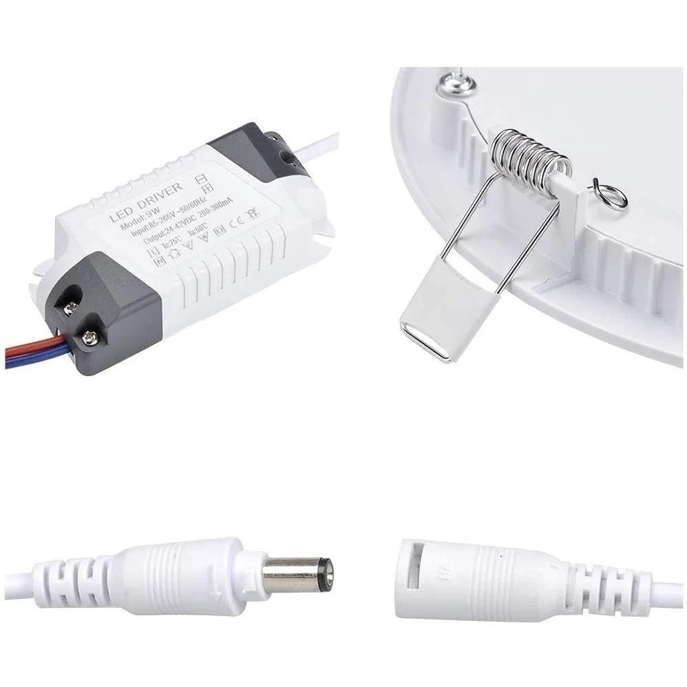 Panel Led 3w Redondo Incrustar 3'' Luz Blanca