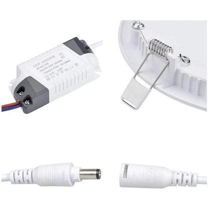 Panel Led 3w Redondo Incrustar 3'' Luz Blanca