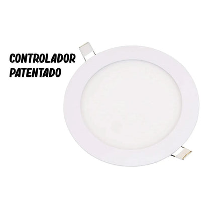 Panel Led 12w Redondo Incrustar