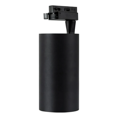 Lampara Spot Led Negro Para Riel 10w Luz Calida Decorativa
