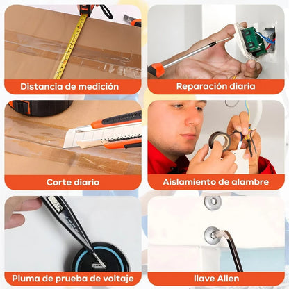 Kit De Herramientas Para El Hogar 112 Piezas Con Estuche