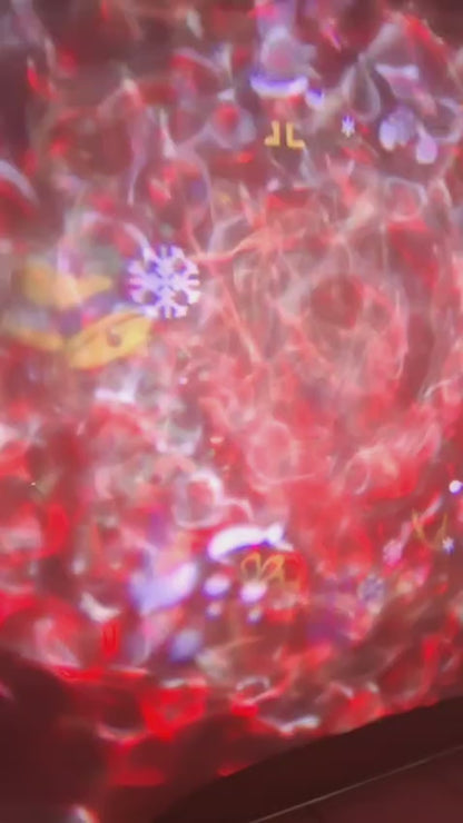 Proyector Reflector Figuras De Navidad Giratorias Multicolor