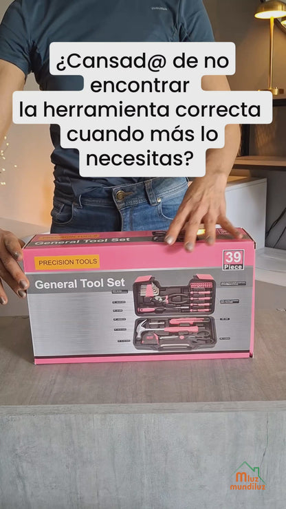 Juego De Herramientas 39 Pzs Multiuso Mecánico