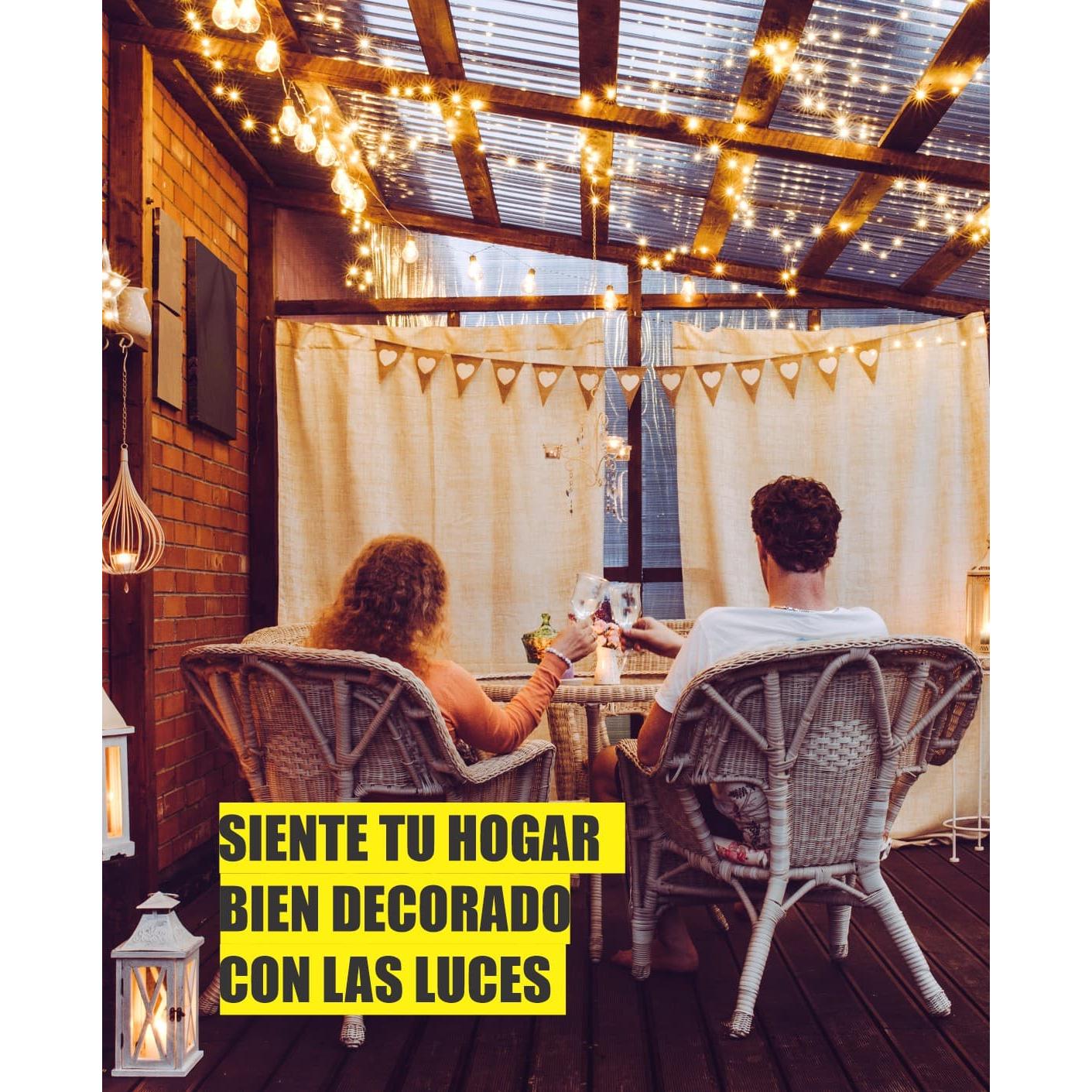 Extension Bombillos Vintage Led Exteriores Con Conector
