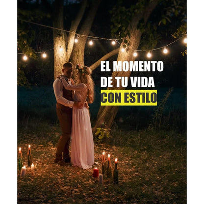 Extension Bombillos Vintage Led Exteriores Con Conector